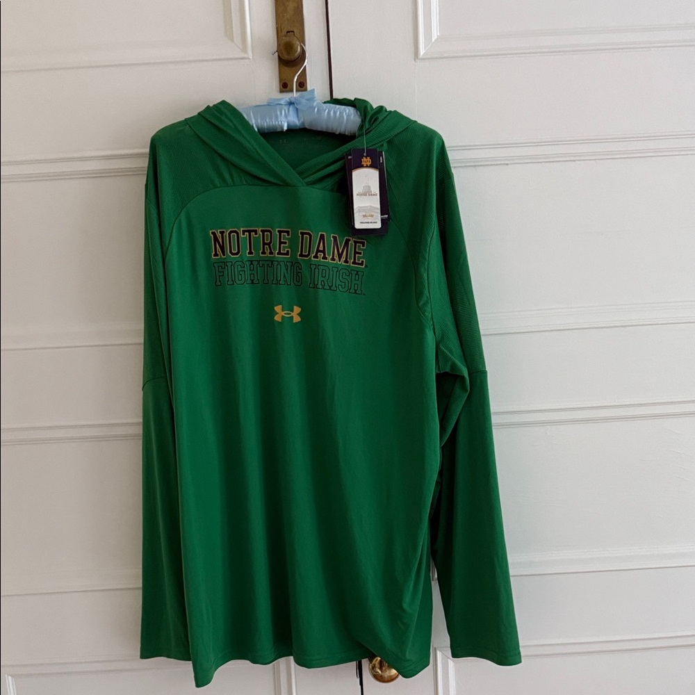 Under Armour Green Notre Dame Hoodie